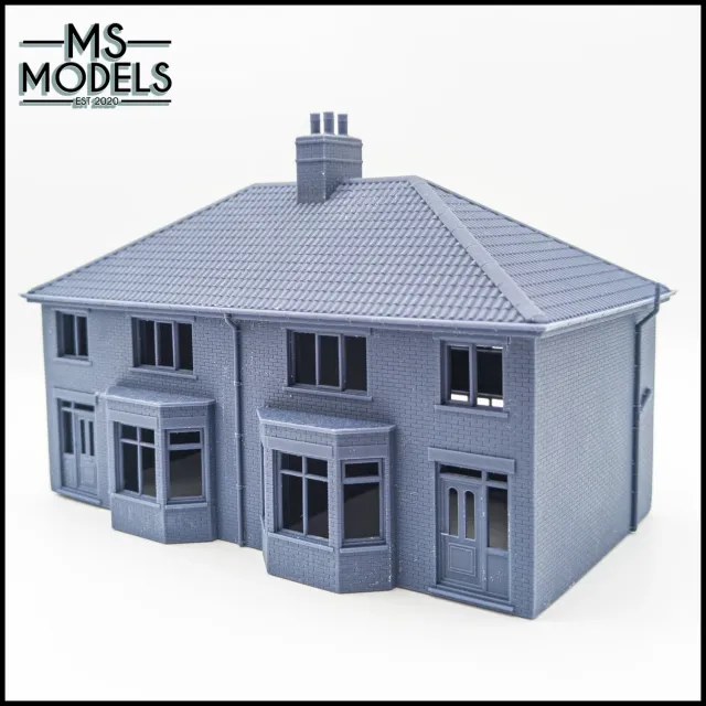 MS Models Brick Bay Window Semi-Detached Houses 2 dvojdomek