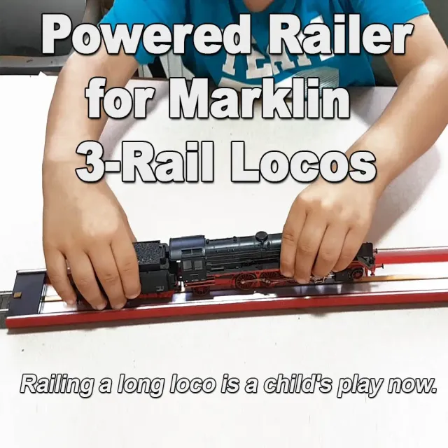Proses Powered Railer pro Märklin 3-Rail koleje H0 48 cm