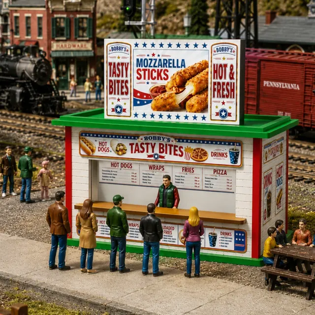 Proses LS-556 Bobby's Tasty Bites stánek O scale