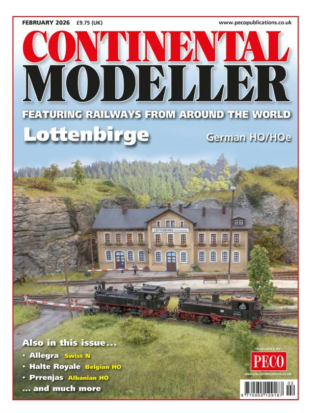Continental Modeller February 2026 časopis o železnici