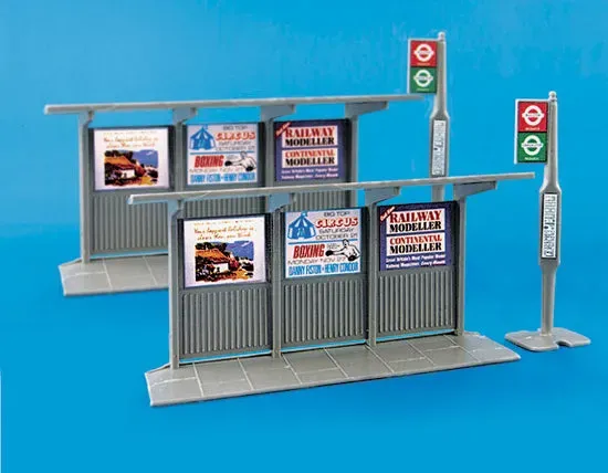 Modelscene 5007 autobusová zastávka s přístřeškem OO 2 ks