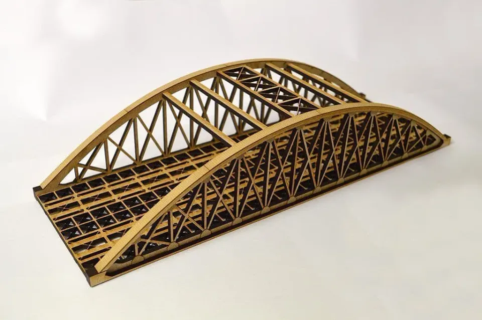 Scale Model Scenery LX091-OO dvoukolejný oblíkový most 560 mm