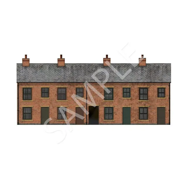 Scale Model Scenery BX018-OO kulisa řadové domy
