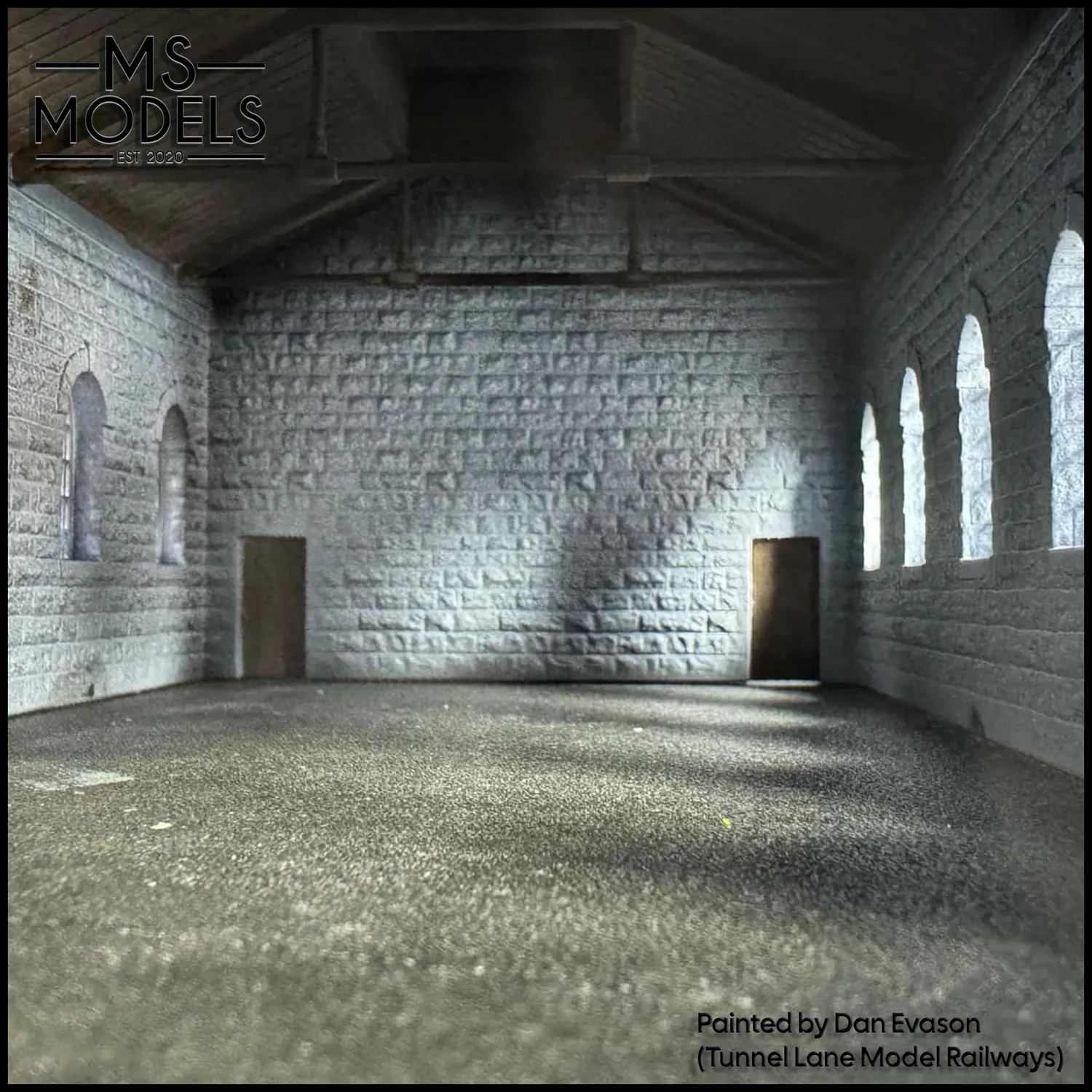 MS Models Midland/LMS Style Two-Road Stone Engine Shed lokomotivní remíza