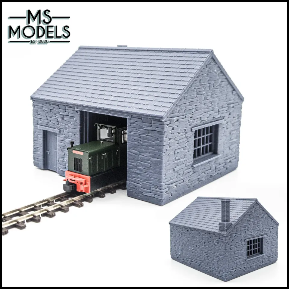 MS Models Small Slate Engine Shed stavebnice