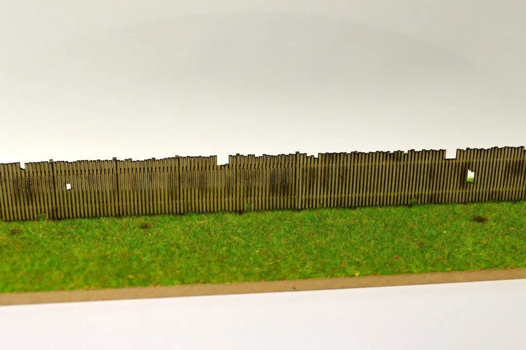 Scale Model Scenery LX077 starý dřevěný plot