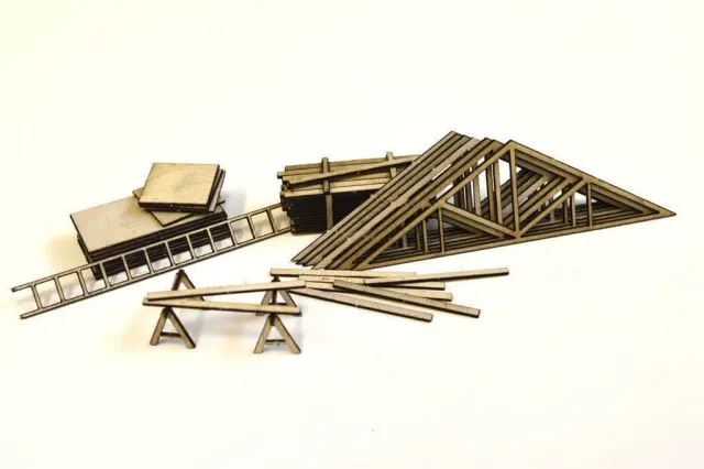 Scale Model Scenery LX049 doplňky dřevosklad