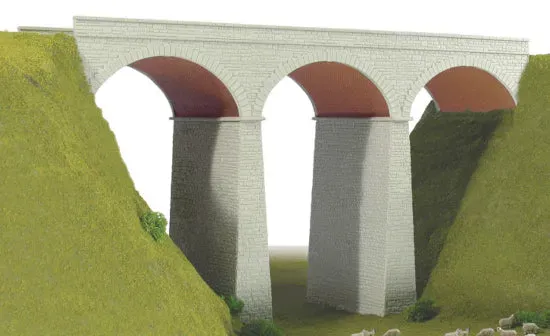 Peco Wills SS80 viadukt tříobloukový stavebnice H0