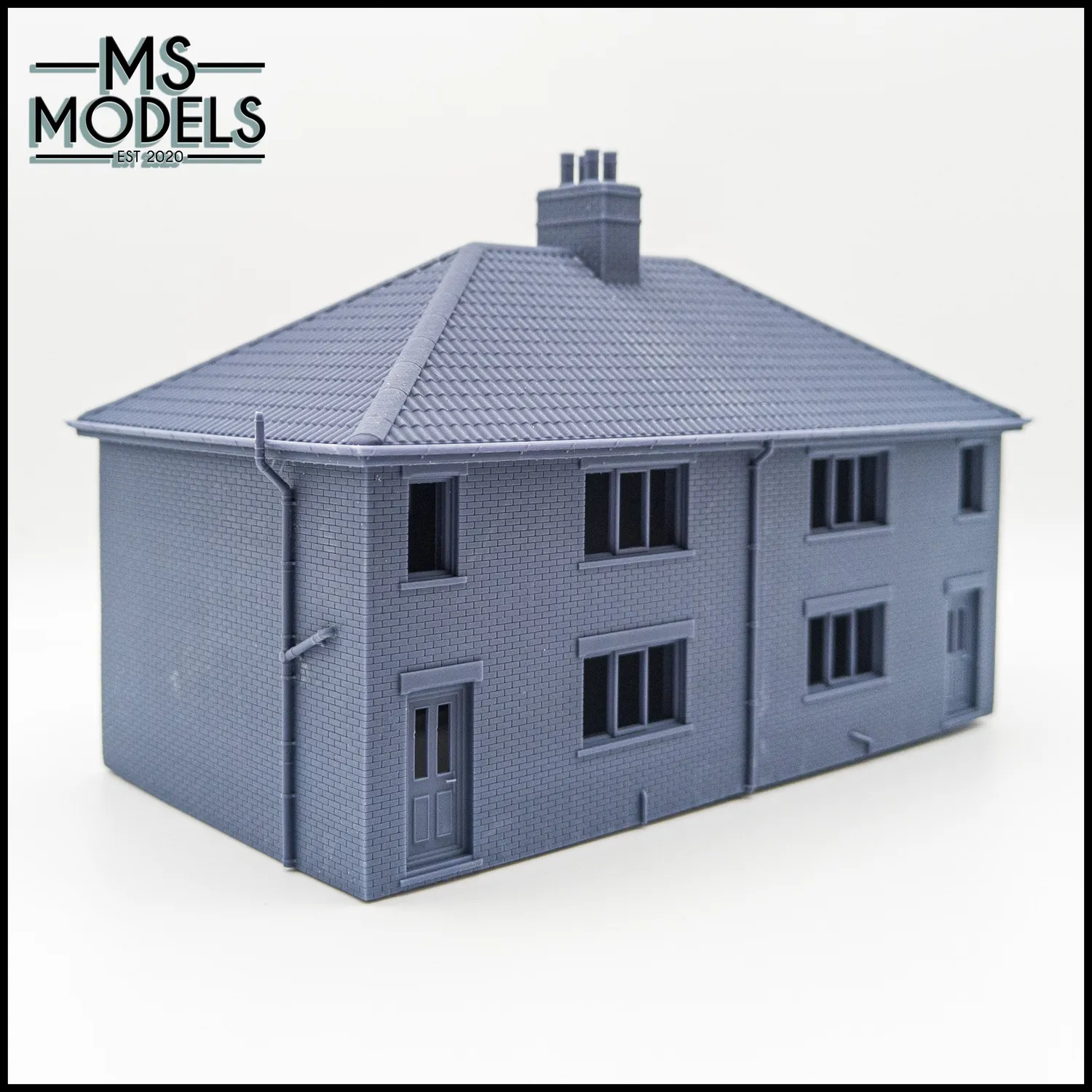 MS Models cihlový dvojdomek 2