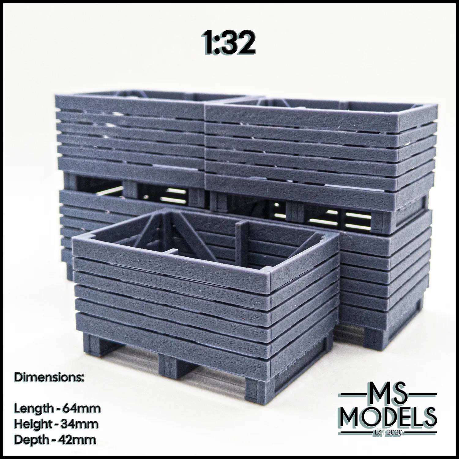 MS Models Large Potato Crates modelové bedny