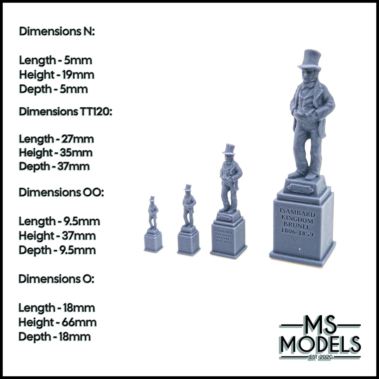MS Models Isambard Kingdom Brunel Monument pomník