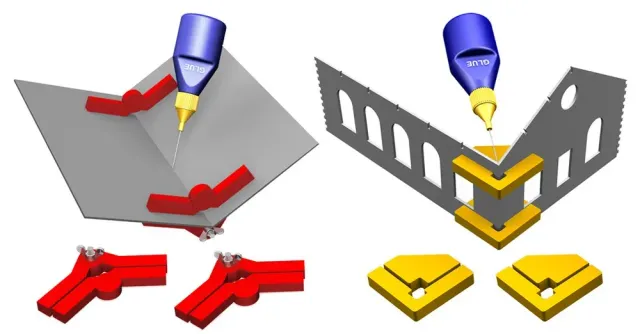 Proses Snap & Glue magnetické svěrky 4 ks