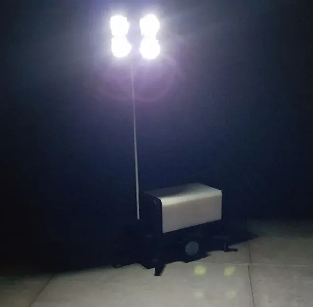 Scale Model Scenery AX094-OO mobilní osvětlovací věž LED 1:76