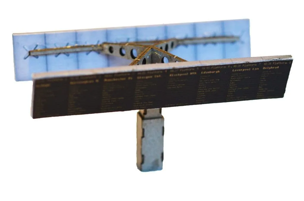 Scale Model Scenery AX014-OO ukazatele odjezdů a hodiny