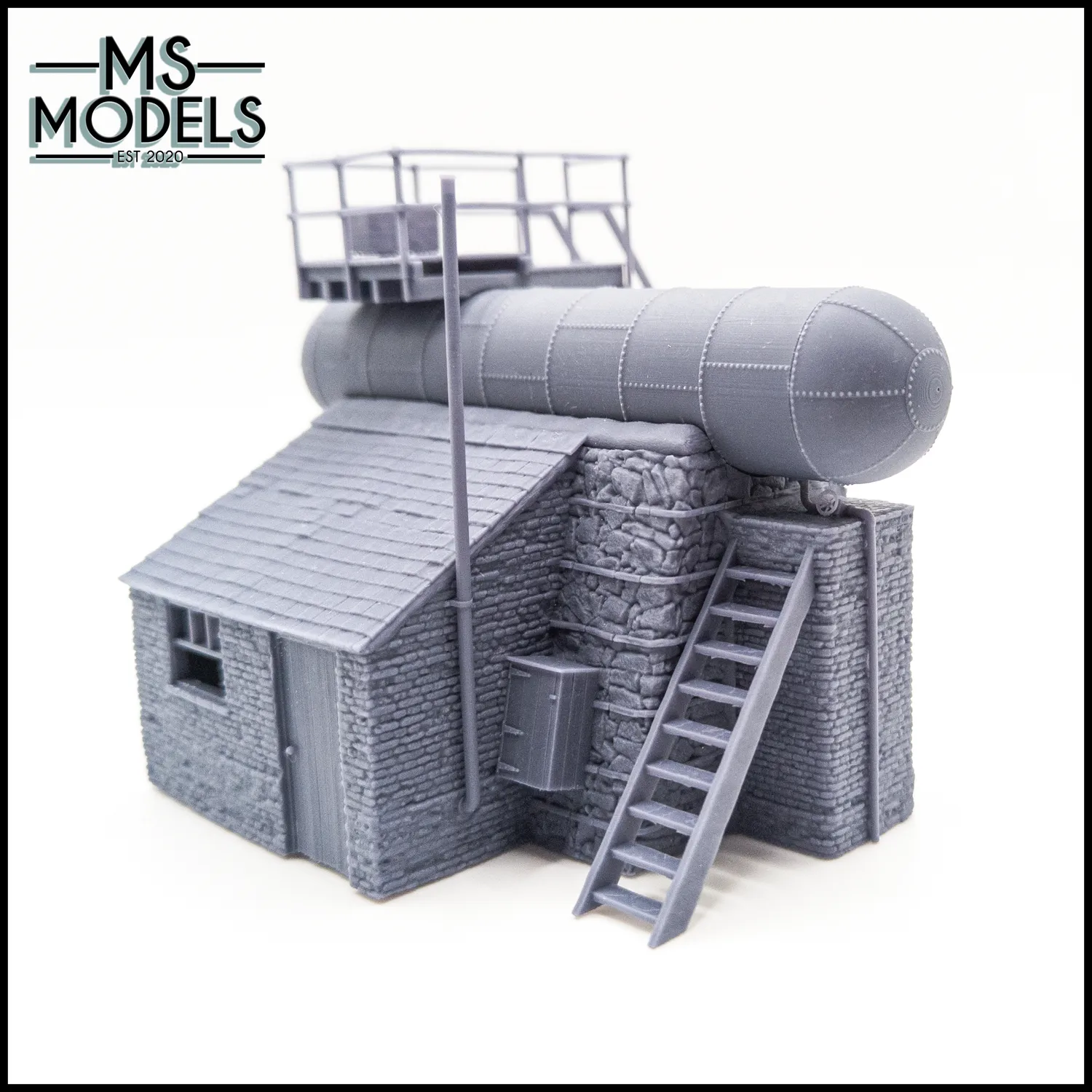 MS Models Egg-Ended Boiler Based Water Tower stavebnice