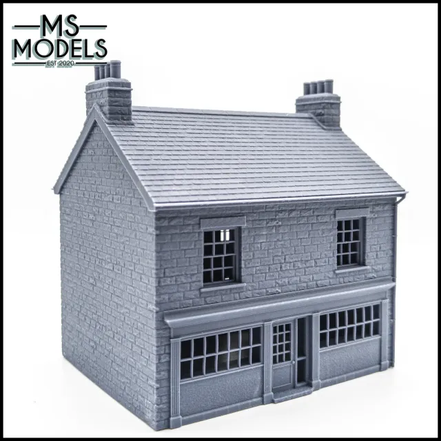MS Models Stone Shops Post Office stavebnice obchodu kamenná
