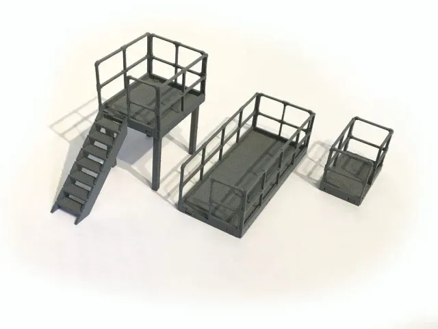 Scale Model Scenery LX148 Relay Box / Trackside Platforms plošiny