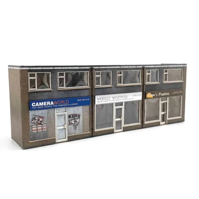 Scale Model Scenery KX089-OO řadové obchody H0 nízký reliéf