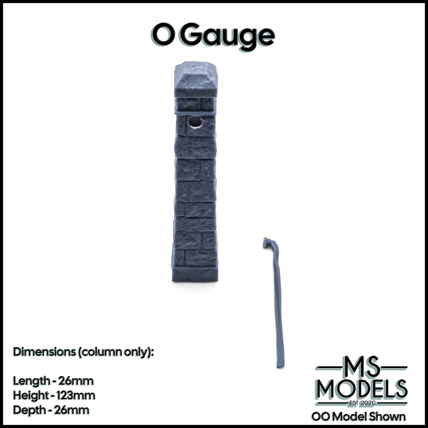 MS Models Stone Water Column kamenný jeřáb