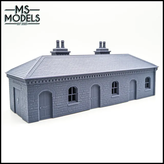 MS Models Midland Region Goods Office stavebnice kanceláře kamenná