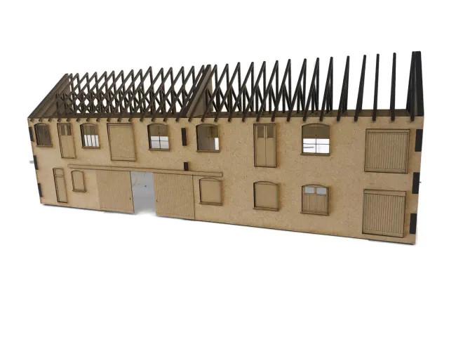 Scale Model Scenery UW2001-OO přístavní sklad stavebnice