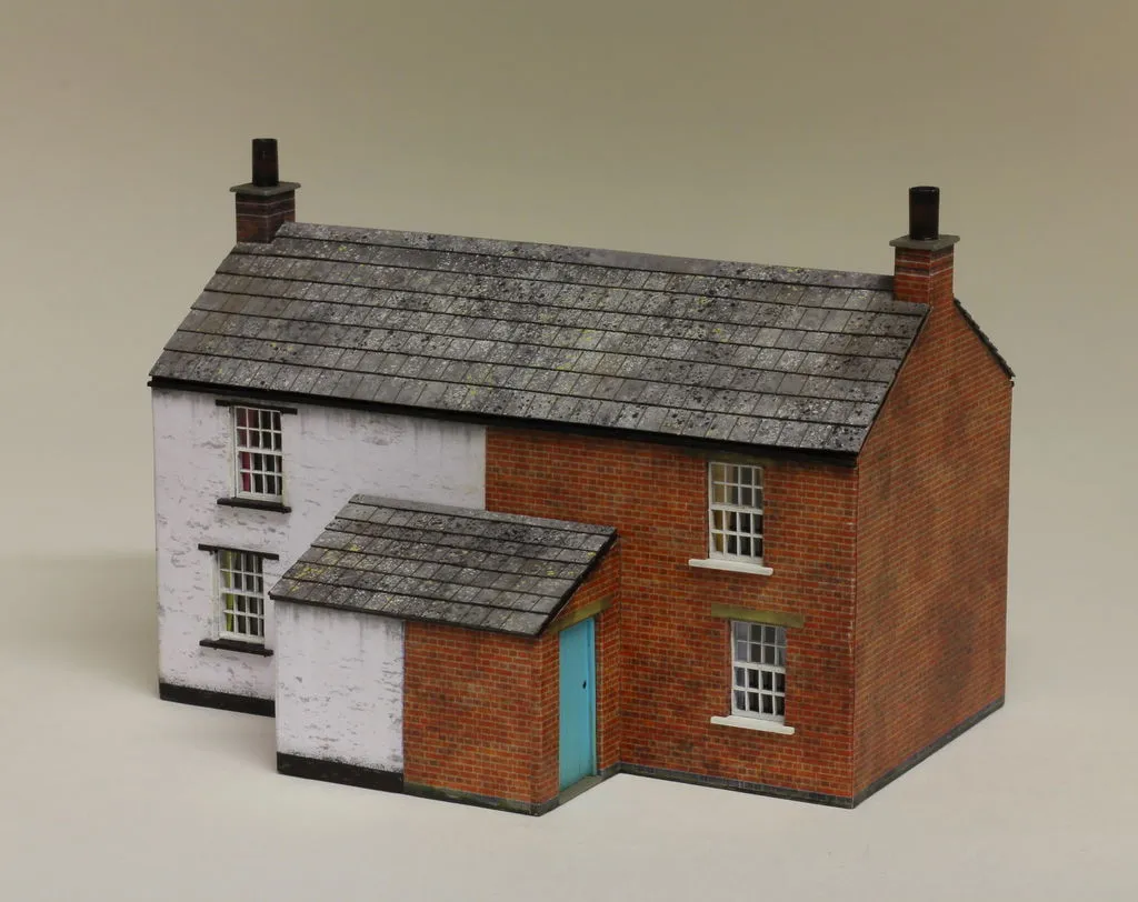 Scale Model Scenery KX074 Dylington Workers Cottages domky