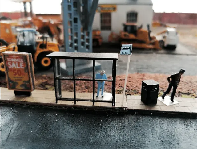 Scale Model Scenery LX005-OO autobusová zastávka 2 ks OO