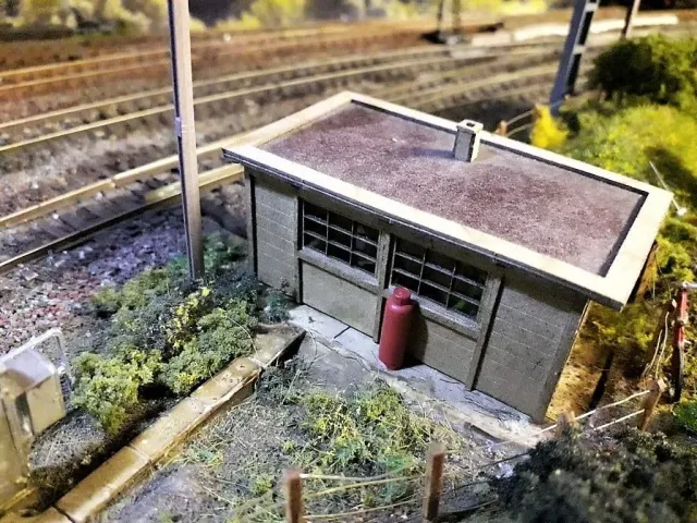 Scale Model Scenery LX032-OO betonová bouda LNER 2 ks 1:76