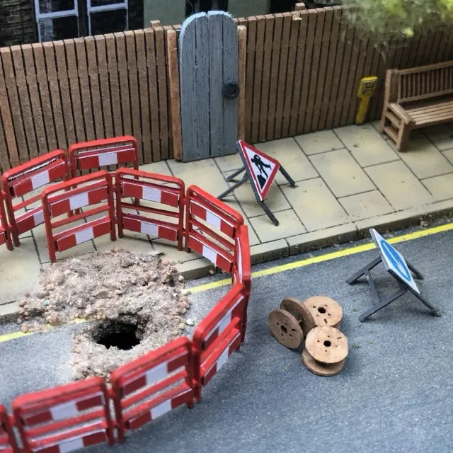 Scale Model Scenery Modern Street Details doplňky OO sada
