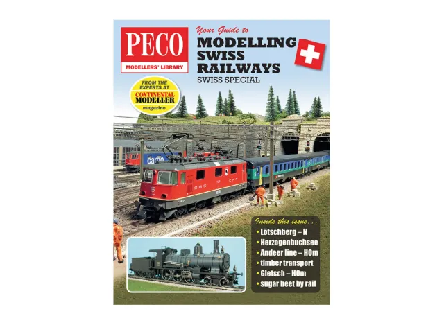 Peco Publications PM209 kniha Modelling Swiss Railways