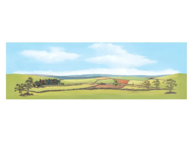 Peco SK32 Country Landscape kulisa venkovská krajina