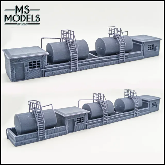 MS Models Buxton TMD Fuel Storage Depot stavebnice skladu paliva