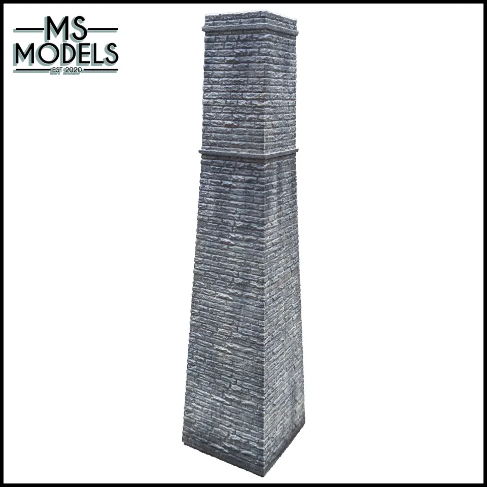 MS Models Stone Square Industrial Chimney stavebnice komína