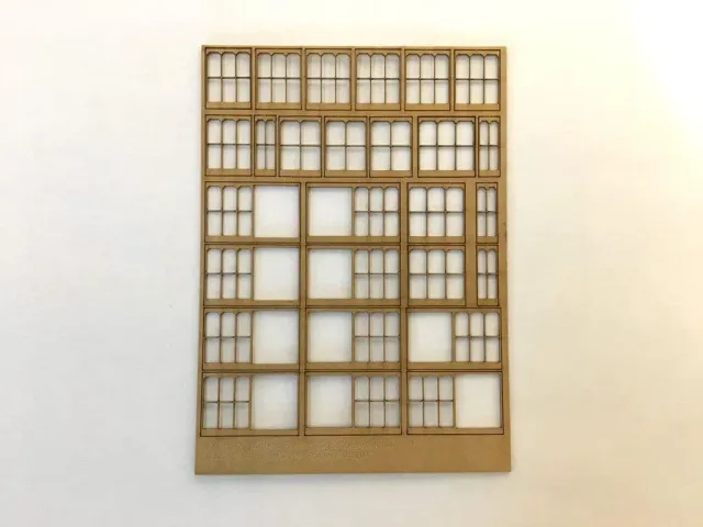 Scale Model Scenery LX146-OO okna stavědlová 20 ks