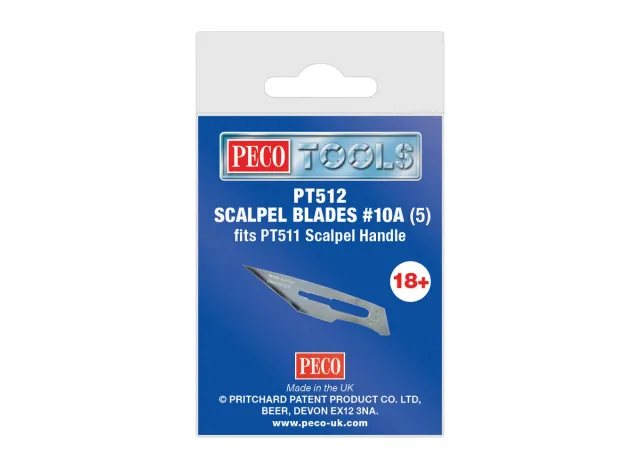 Peco PT512 čepelky skalpelové 10A 5 ks