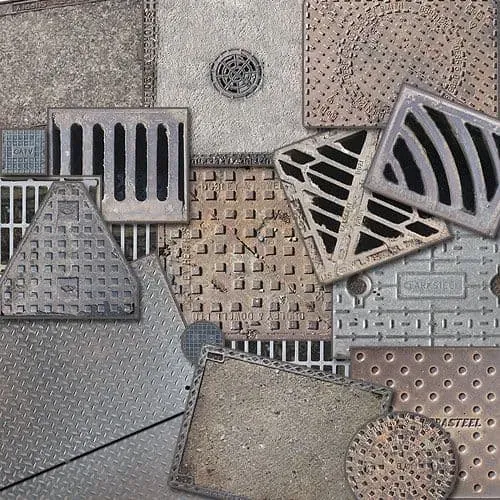 Scale Model Scenery AX013-OO poklopy a uliční kovové prvky 300 ks