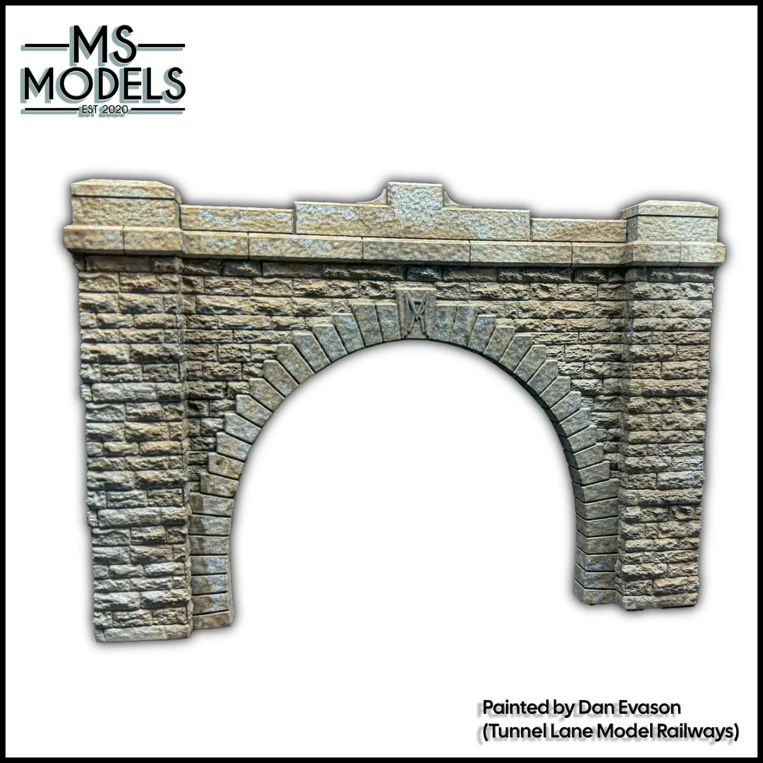 MS Models Single Track Stone Tunnel Portal portál tunelu