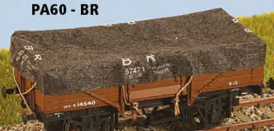 Peco Parkside PA60 plachty na vagóny OO/HO 8 ks