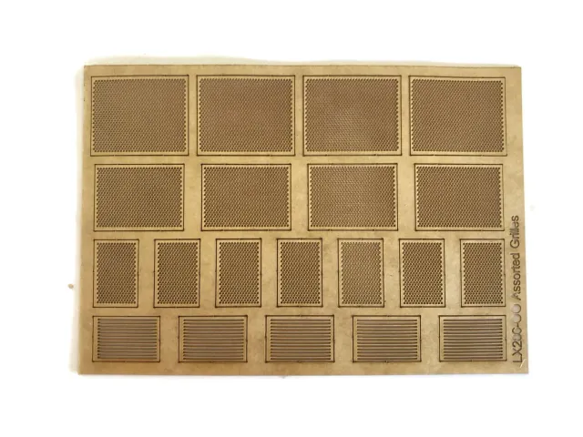 Scale Model Scenery LX286-OO Assorted Grilles mřížky OO 20 ks