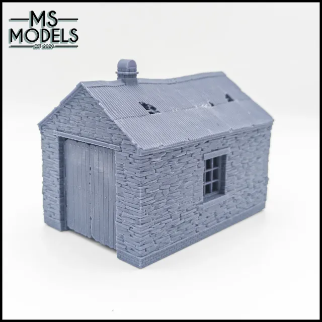 MS Models Worn Slate Engine Shed Micro remízka