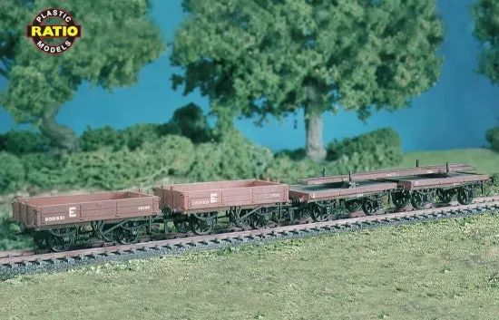 Peco Parkside PC575 stavebnice vozů OO/HO sada 4 ks na údržbu trati