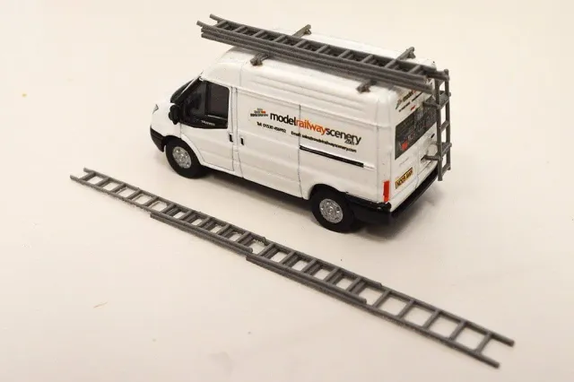 Scale Model Scenery LX045-OO Laser Cut Ladders & Roof Bars OO