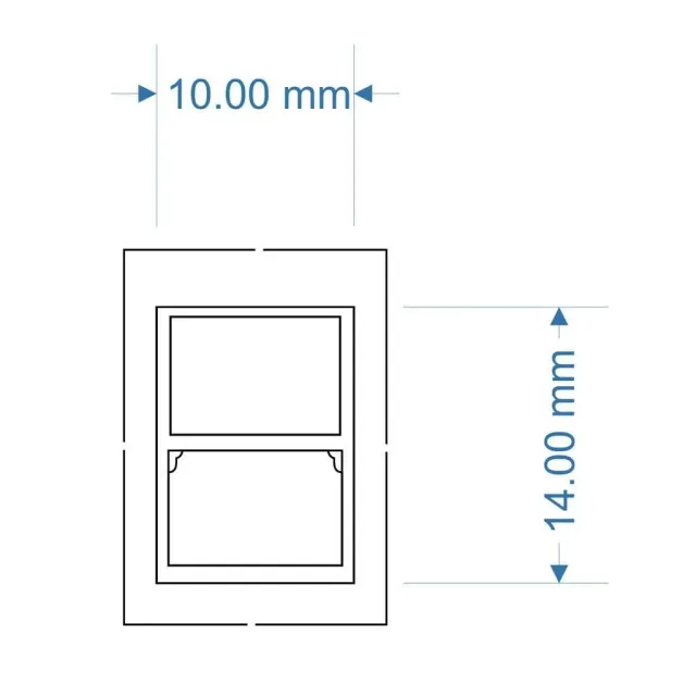 Scale Model Scenery LX515-OO Laser Cut Sash Windows okna 20 ks 1:76