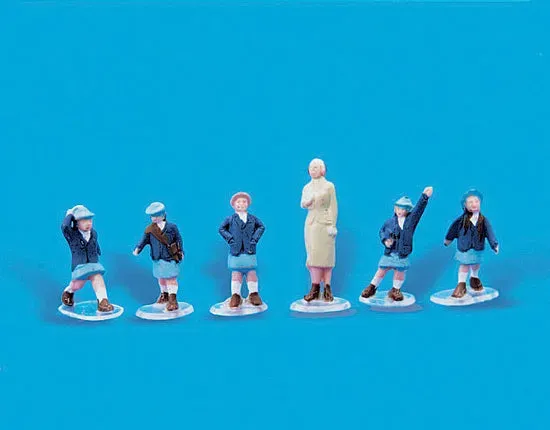 Modelscene 5120 figurky OO/HO školačky a učitelka 6ks