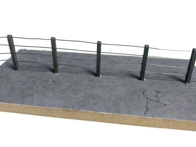 Scale Model Scenery LX377-OO plot sloupky a drát H0 1 m