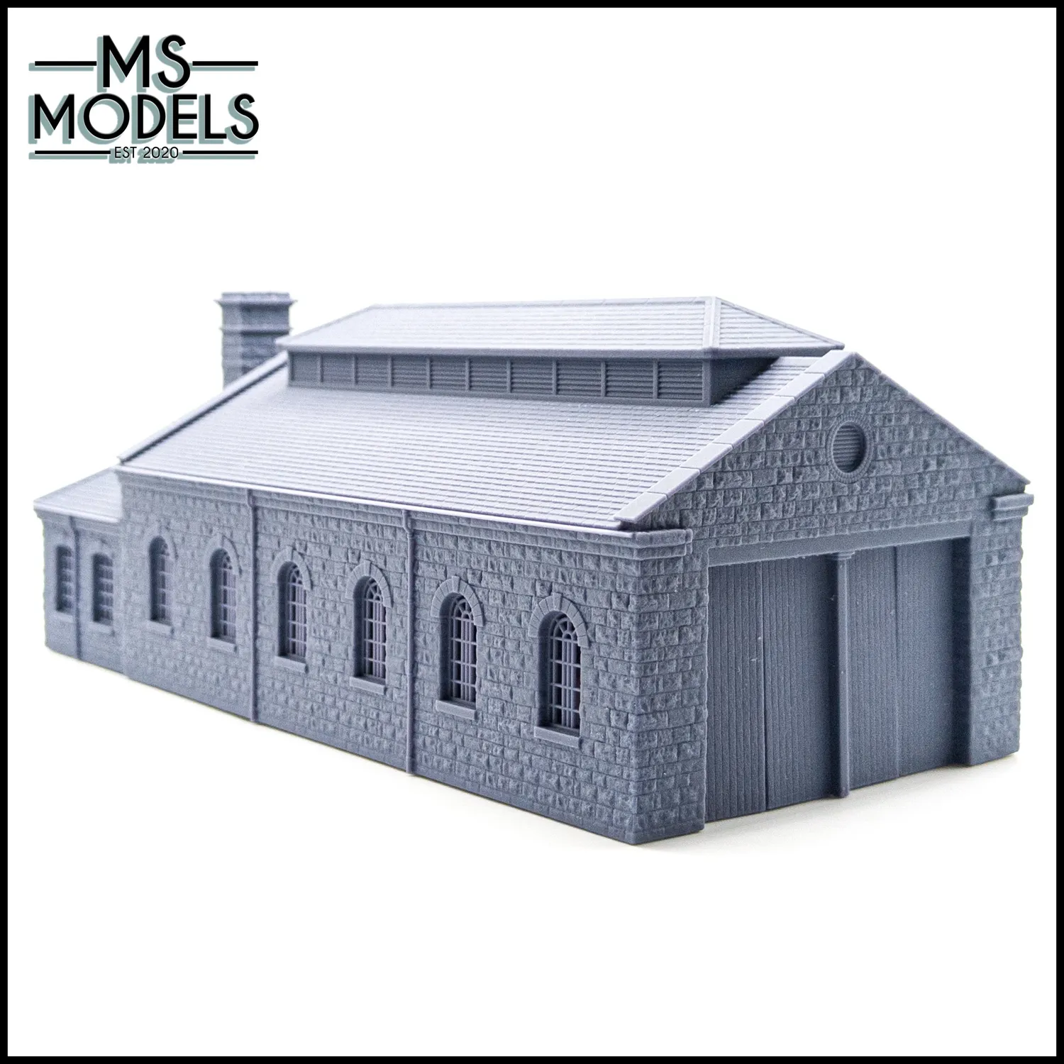 MS Models Midland/LMS Style Two-Road Stone Engine Shed lokomotivní remíza