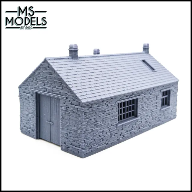 MS Models Penrhydd Bach Engine Shed with Extension remíza