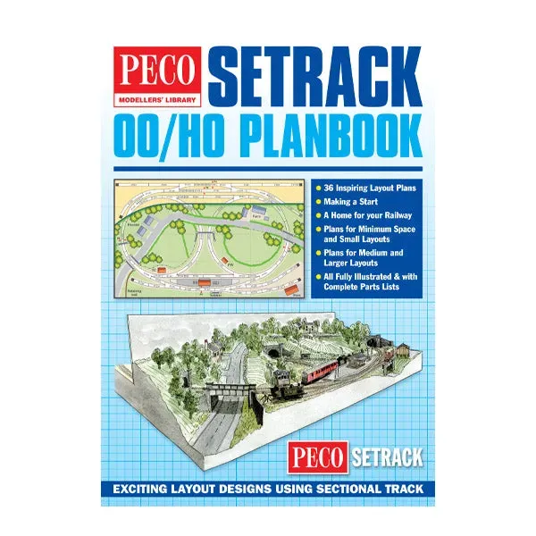 Peco Setrack STP/OO plánovací kniha kolejí OO/HO