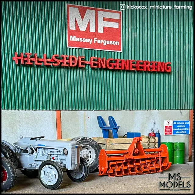 MS Models Custom Model Farm Sign cedule