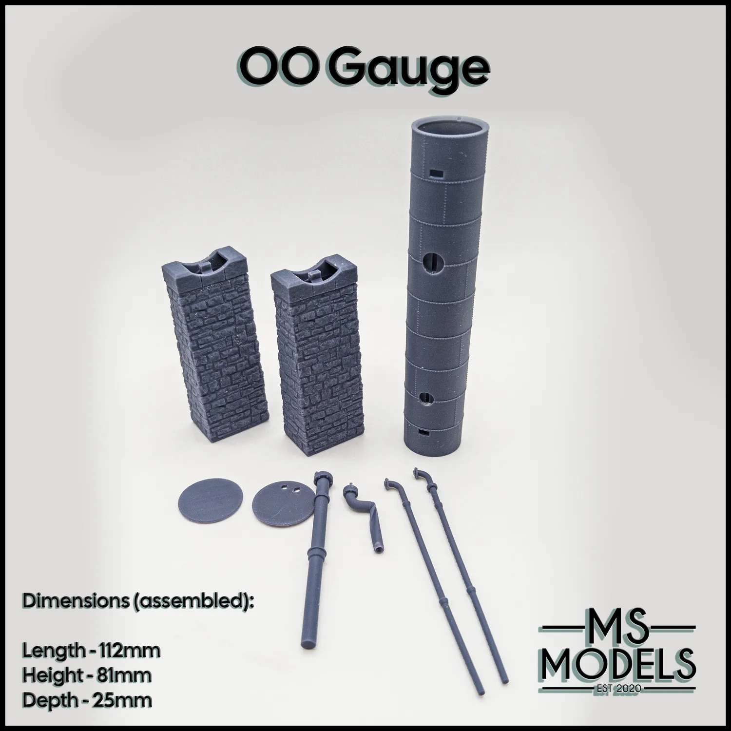 MS Models Boiler Based Water Tower vodárenská věž